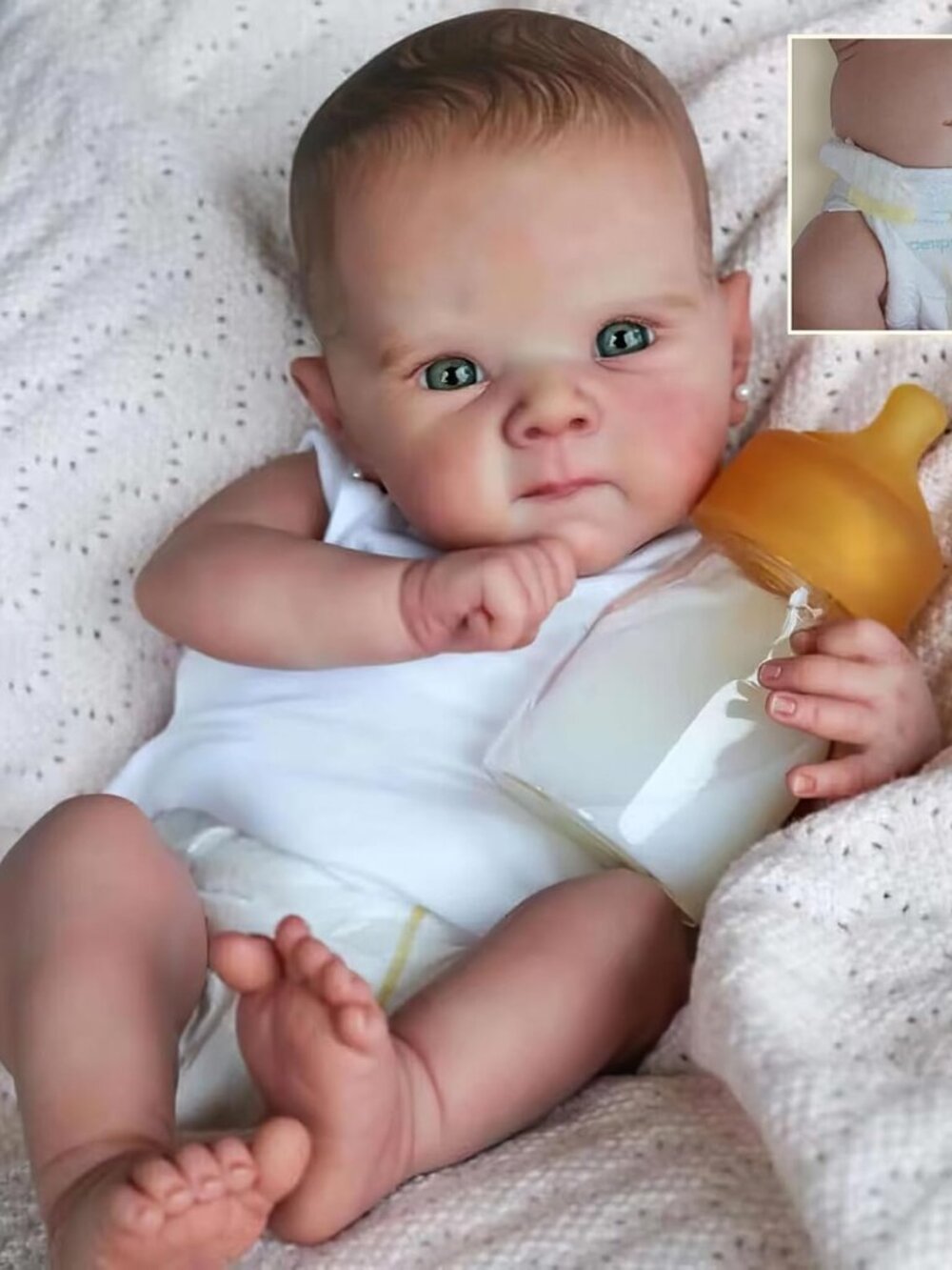 Realistic Reborn Preemie Baby Dolls - 18Inches Vinyl